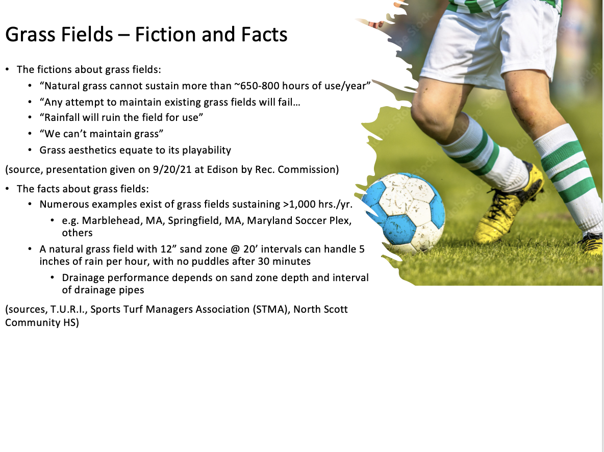 What It Costs Citizens for Responsible Athletic Field Development